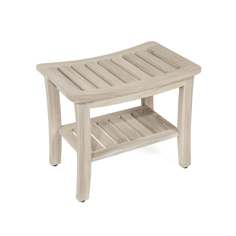 TeakCraft 21'' W Teak Shower Bench & Reviews | Wayfair